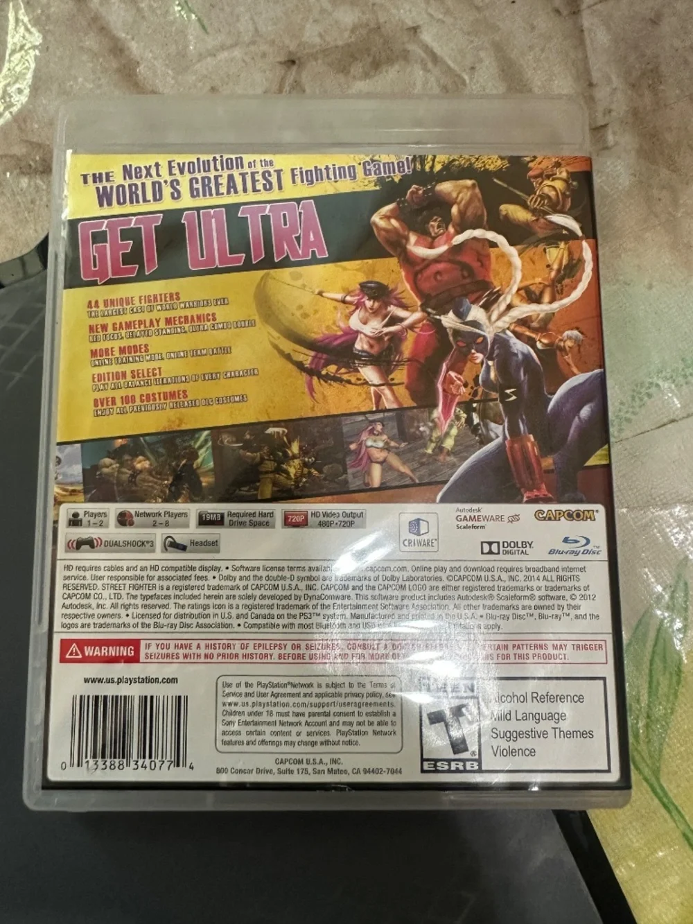 Ultra Street Fighter IV (Sony Playstation 3) PS3 Tested Authentic No Manual